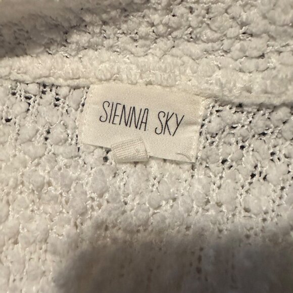 Sienna Sky open front white size XS cardigan sweater - Picture 3 of 8